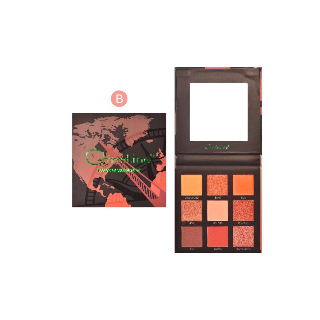 christine palette eyes shadow 9 colors B