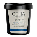 celia shower sugar scrub moroccan blue indigo 600g