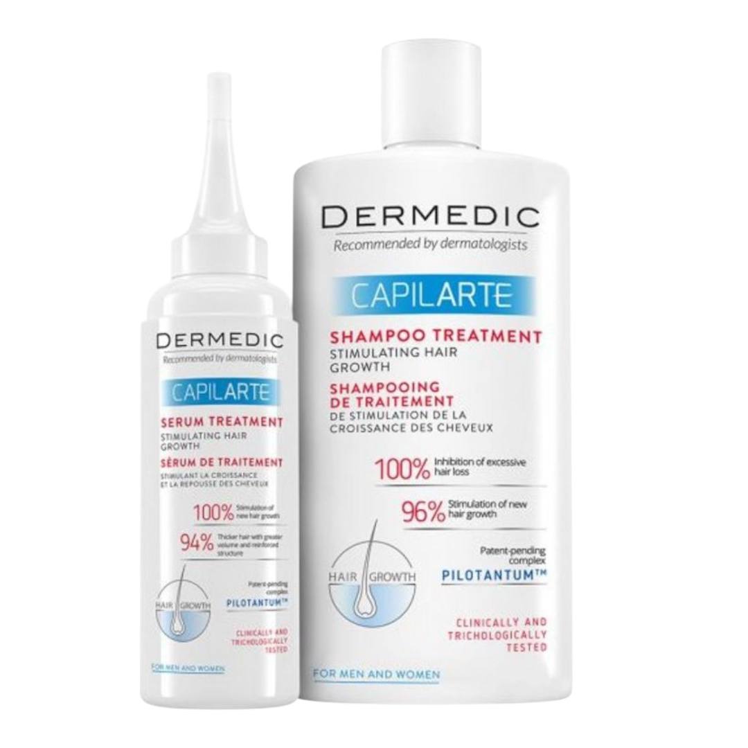 DERMEDIC Capilarte Stimulating Hair Growth Shampoo and Serum 150 + 300 ml