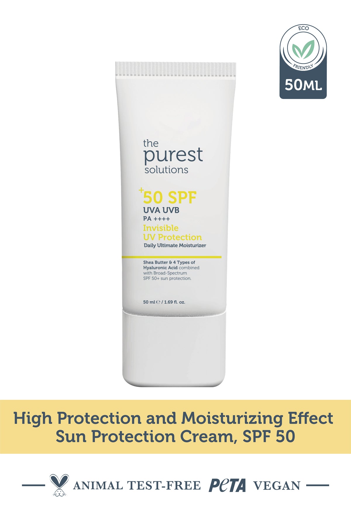 The Purest Solutions - Invisible UV Protection - Daily Intensive Moisturizer Spf 50+ TPS204