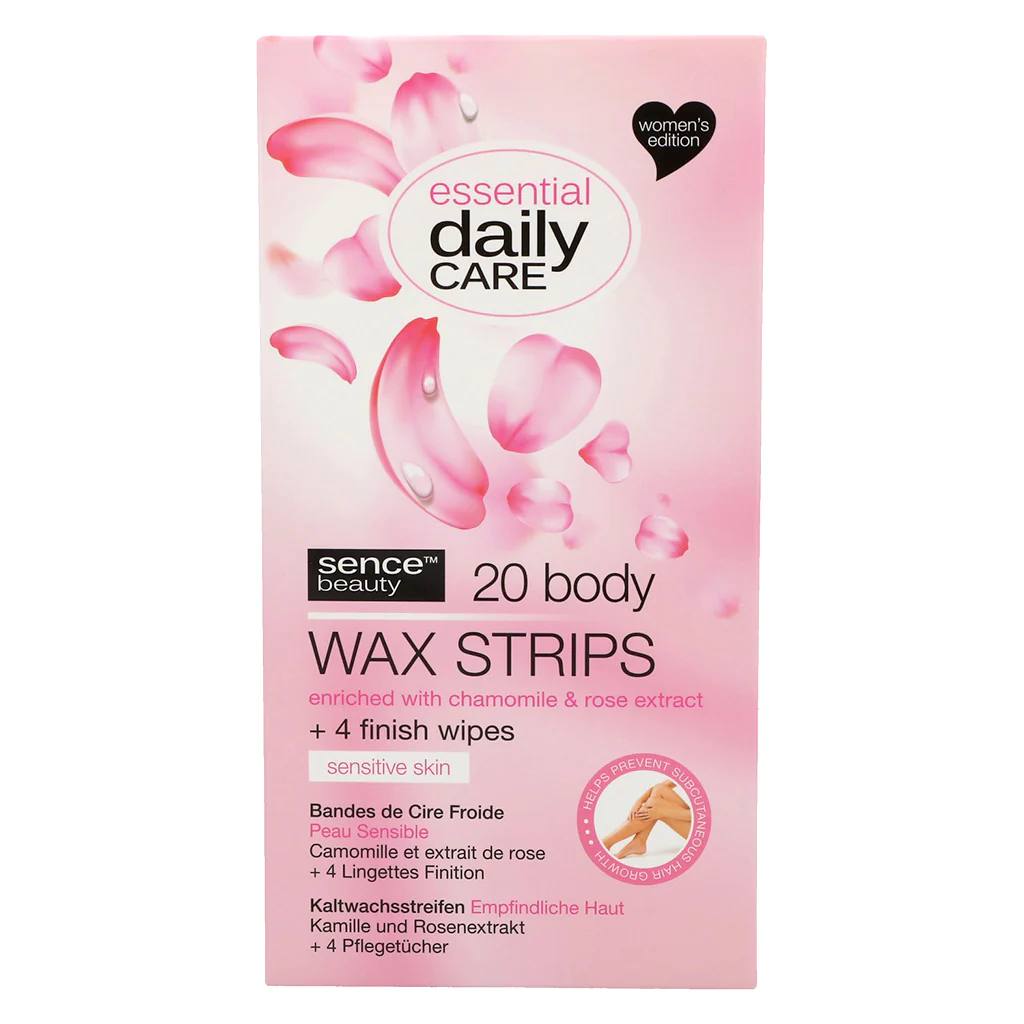 SENCEBEAUTY BODY WAX STRIPS - SENSITIVE SKIN 20pcs