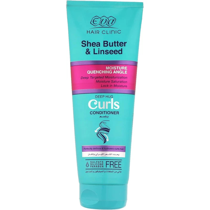 Eva Hair Clinic Curls Deep Hug Conditioner with Shea Butter & Linseed 230 ml