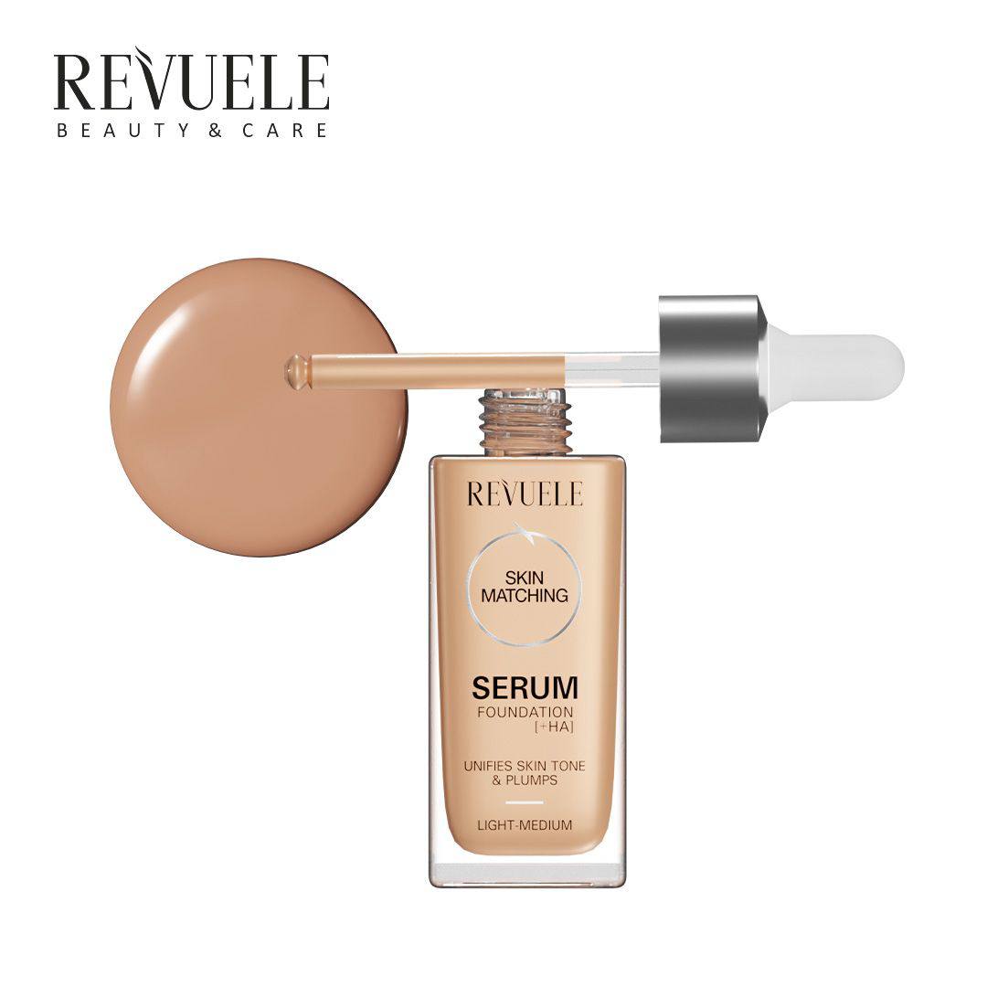 REVUELE SERUM FOUNDATION (+HA) - 30ML -light medium