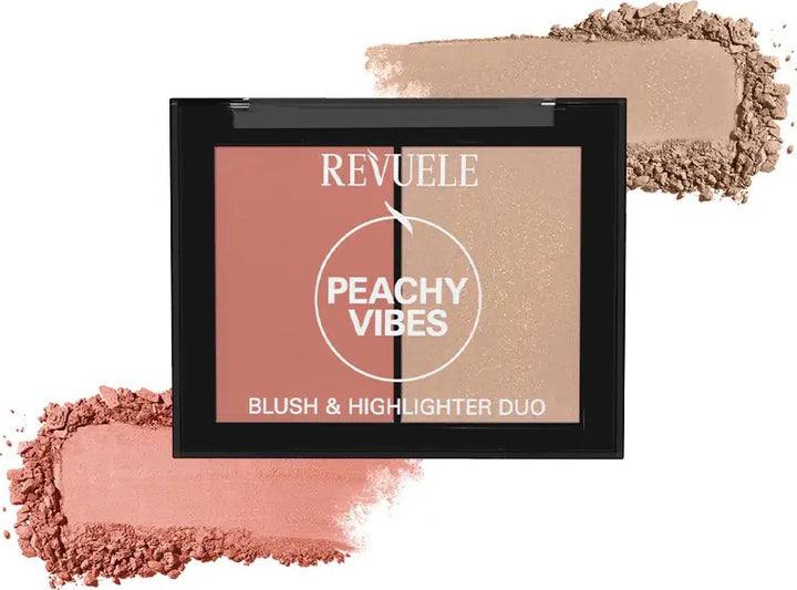 REVUELE BLUSH & HIGHLIGHTER DUO - peachy vibes