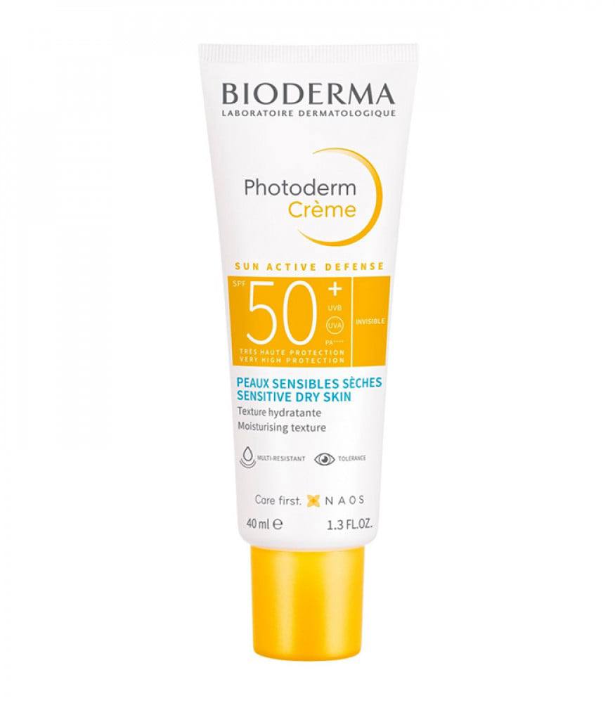 BIODERMA PHOTODERM CREAM SPF50+ - 40ML   بايوديرما واقي شمسي للبشرة الجافة و الحساسة - 40 مل