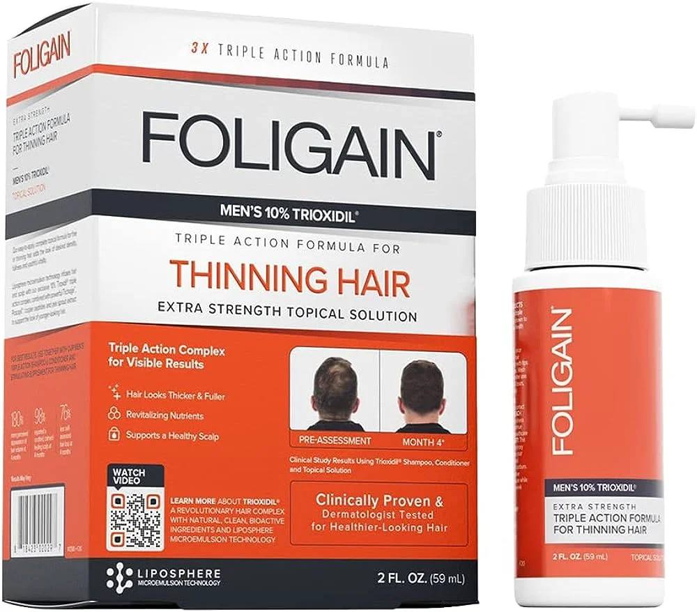 foligain man treatment 10%trioxidil 59ml    فوليجين بخاخ معالج تساقط  الشعر للرجال ٥٩ مل