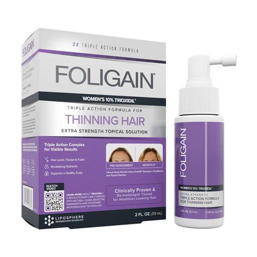 foligain women treatment 10% trioxidil 59ml    فوليجين بخاخ معالج تساقظ الشعر للنساء ٥٩ مل