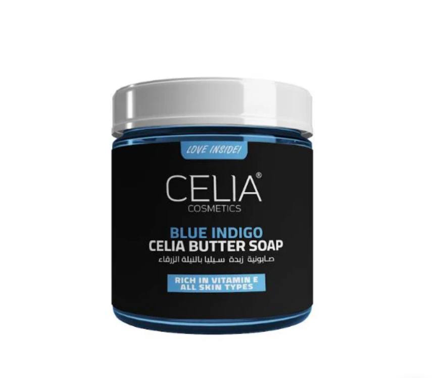 CELIA BODY SOAP blue indigo - 500G   سيليا صابونية زبدة بالنيلة الزرقاء - 500 غرام