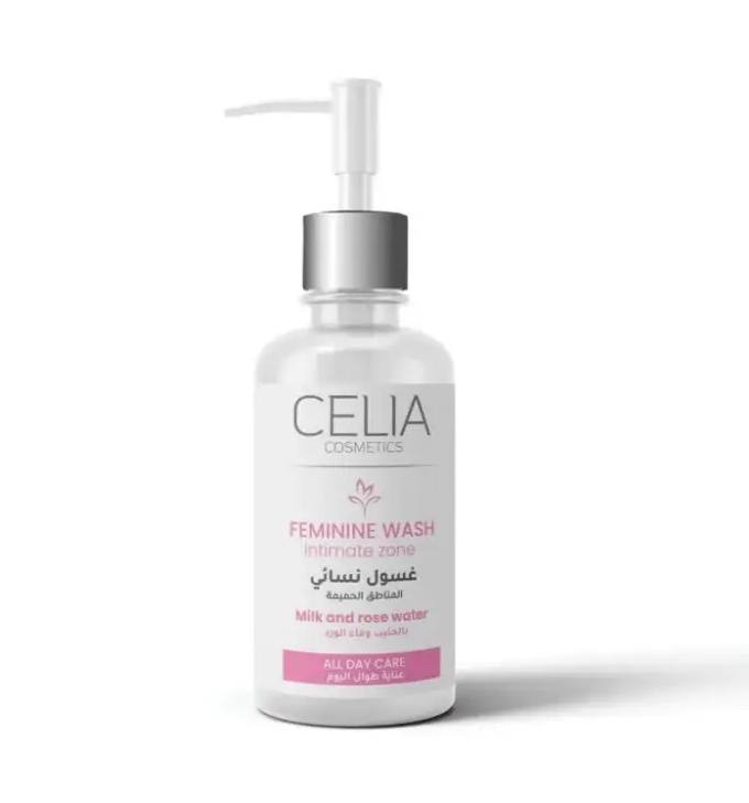 Celia intimate feminine wash milk and rose water 180ml

سيليا غسول مناطق حساسة بالحليب و ماء الورد 180 مل
