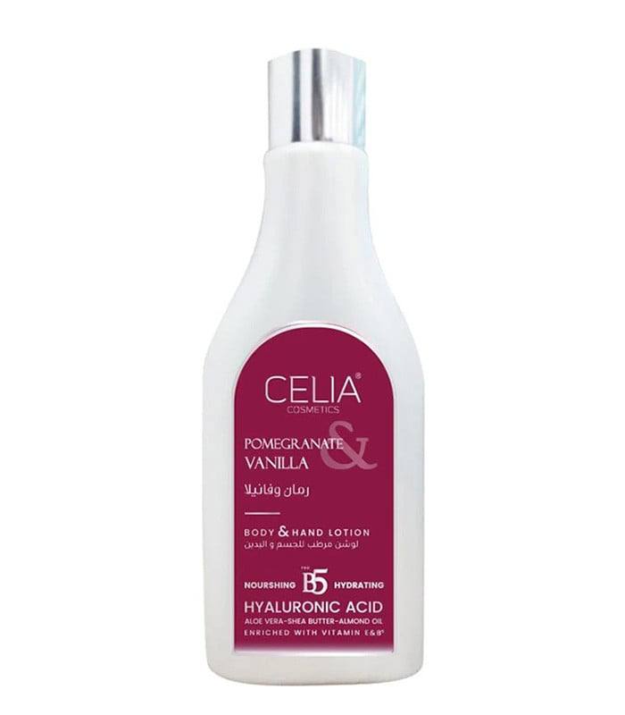 celia body lotion pomegranate and vanilla 200ml  سيليا لوشن مرطب للجسم بالرمان والفانيلا 200 مل