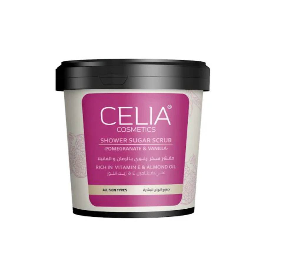 celia shower sugar scrub pomegranate and vanilla 600g

سيليا مقشر سكر رغوي بالرمان والفانيلا 600 غم
