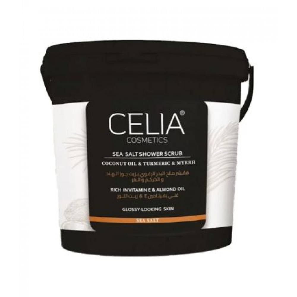 Celia sea salt shower scrub coconut oil &turmeric &myrrh 750 g

مقشر ملح البحر الرغوي بزيت جوز الهند والكركم والمرة 750 غم
