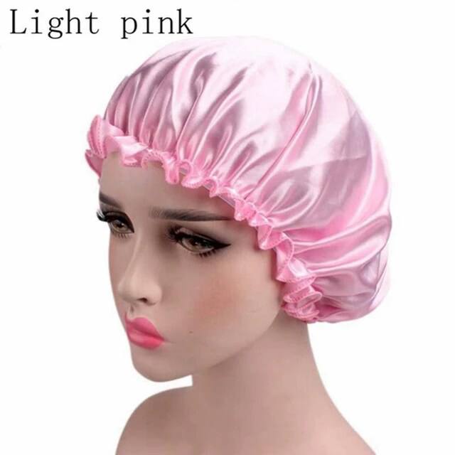 Silk hair cover pink