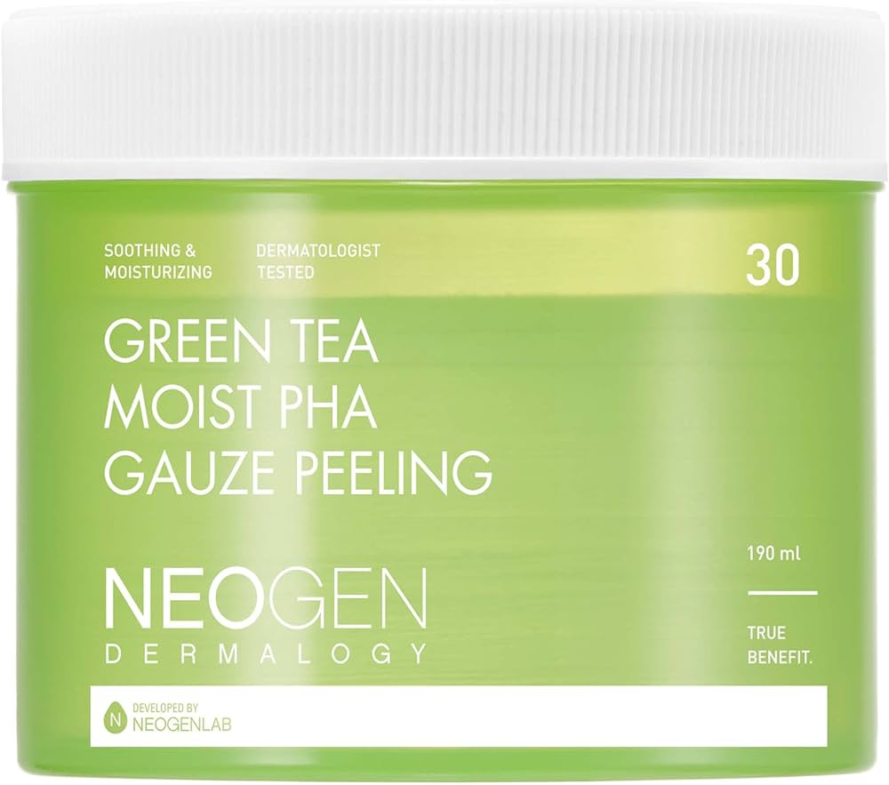 NEOGEN  GREEN TEA MOIST PHA GAUZE PEELING 30 pads