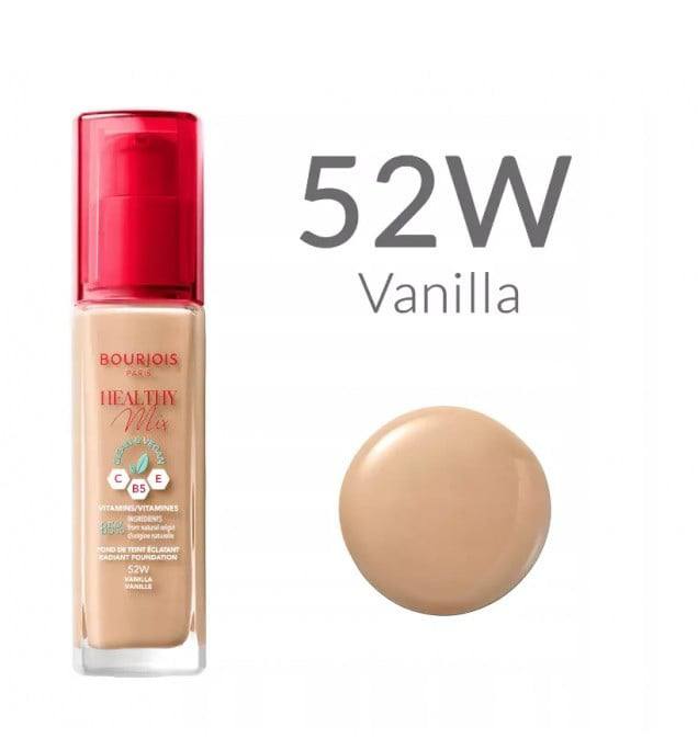 Bourjois Healthy Mix Clean & Vegan Foundation (Shade: 52W Vanilla) – 30 ml