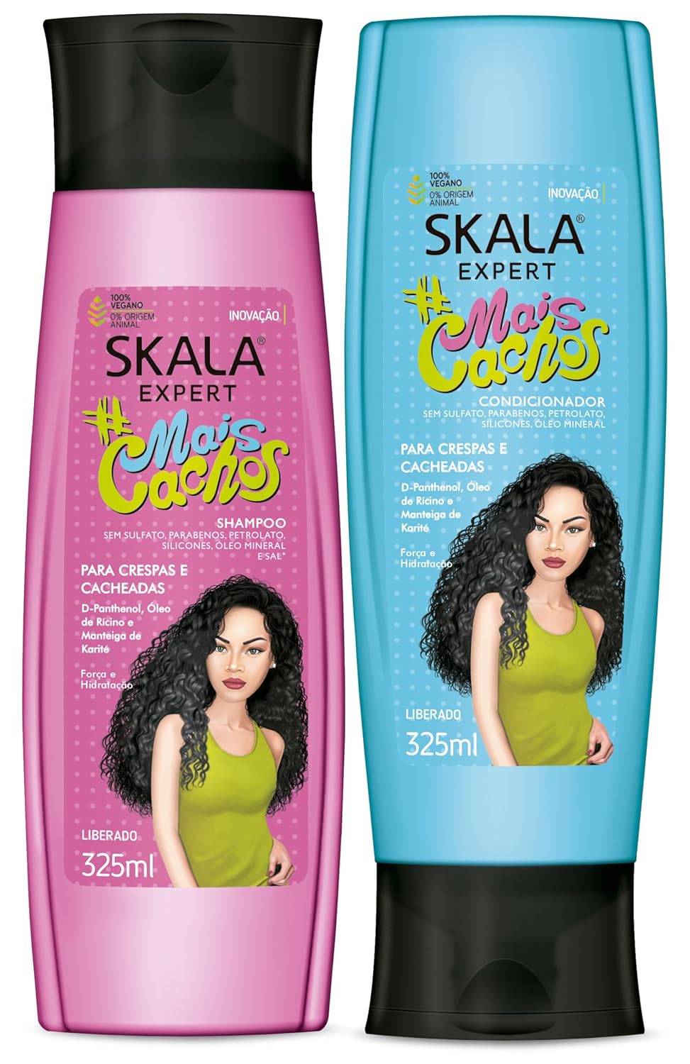 Skala Mais Cachos For Curly Hair Shampoo + Conditioner Set