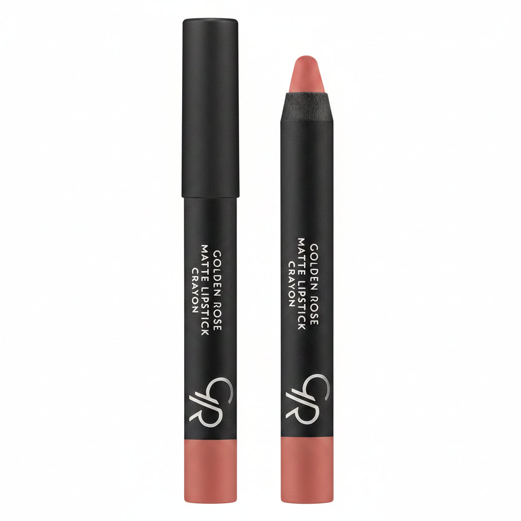 Golden Rose Matte Lipstick Crayon 27 – Soft Peach Nude Shade