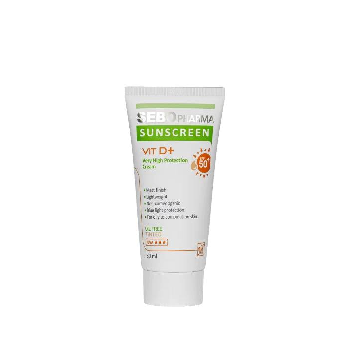 Sebo Oil Free Tinted Sunscreen Vit D+ Spf50 - 50ml
واقي شمس ملون خالٍ من الزيوت سبو +فيتامين د بمعامل حماية 50 - حجم 50 مل


