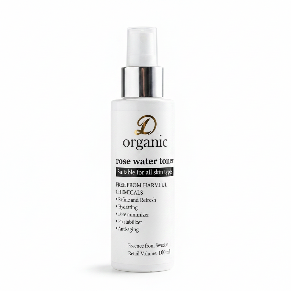 D Organic Rose Water Toner 100ml – Rose Water Facial Toner