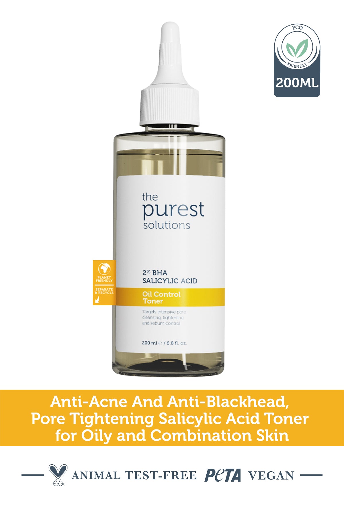 The Purest Solutions 2% BHA Salicylic Acid Oil Control Toner TPS