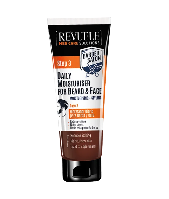 Revuele Men Care Barber Salon Daily Moisturiser for Beard & Face
