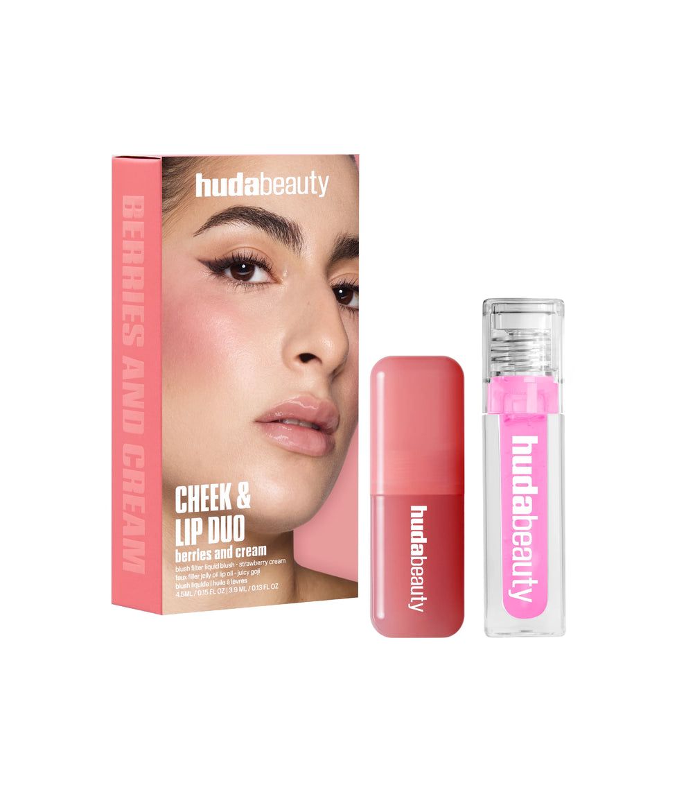 Huda Beauty Cheek Lip Duo Berries and Cream