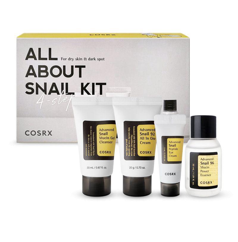 COSRX snail kit for dry & dark spot 4-step