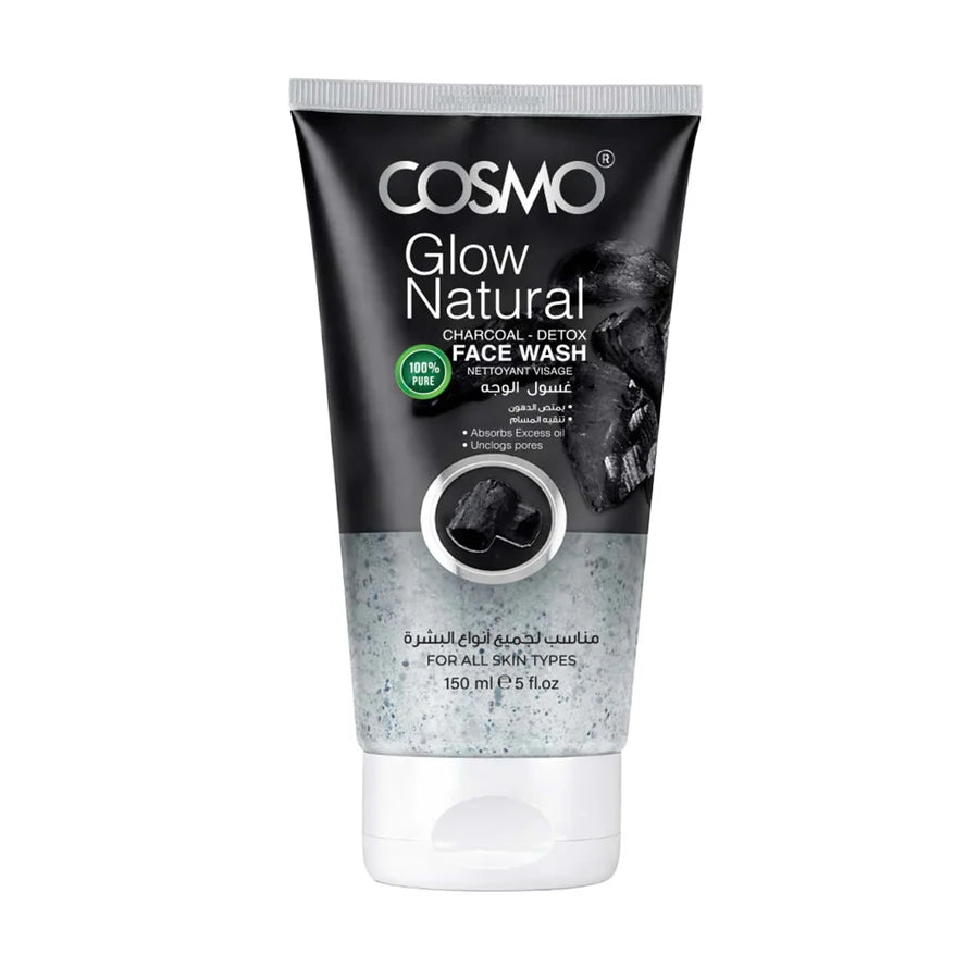 Cosmo Glow Natural Charcoal-Detox Face Wash 150ml