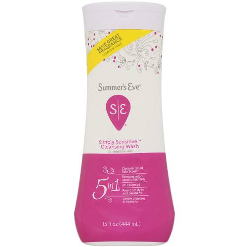 Summer's eve simply sensitive cleansing wash 444ml