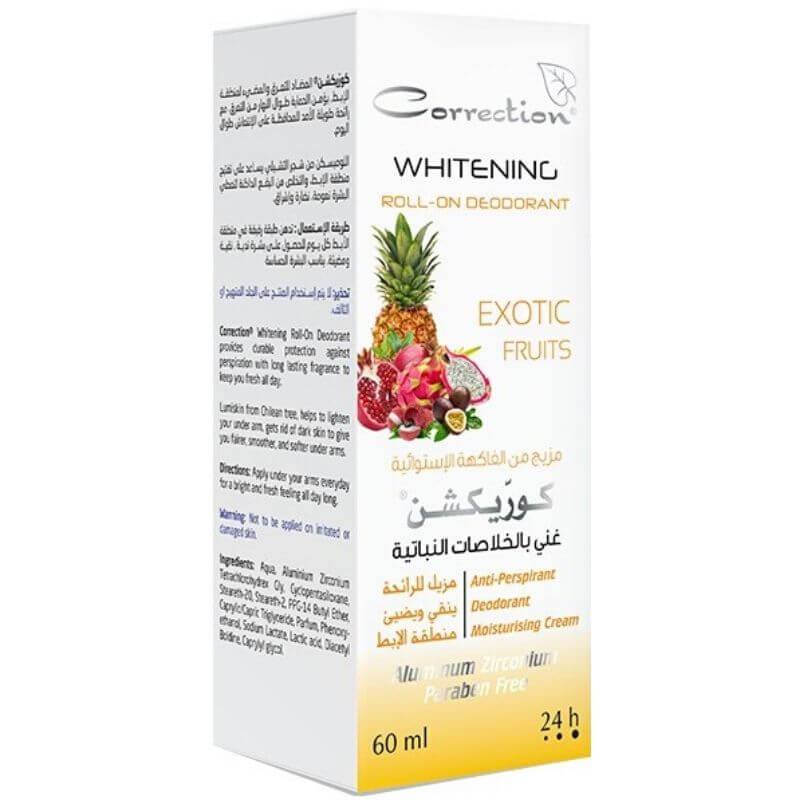 Correction Whitening-Deodorant Roll-On Exotic-Fruits - 60ml